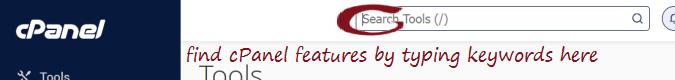 CPanel Search