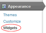 Appearance - Widgets Appearance - Widgets