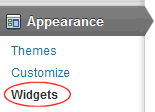 Appearance - Widgets