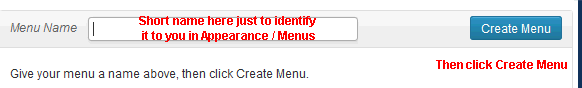 Name a Custom Menu Name a Custom Menu